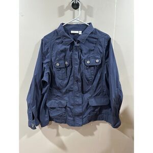 1X Croft&Barrow blue light weight jacket